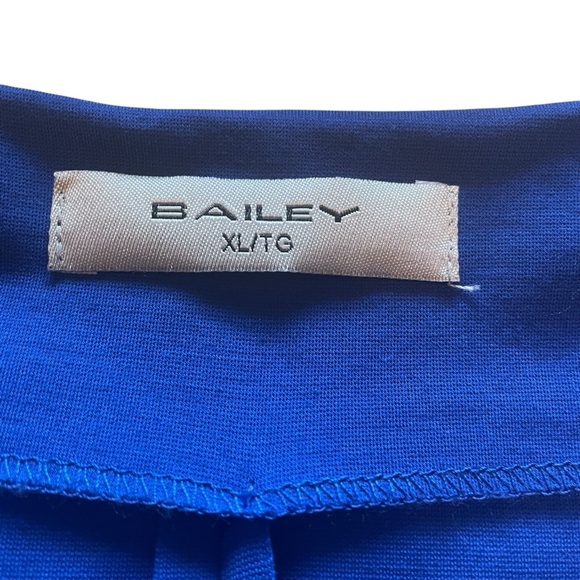 Bailey Royal Blue Fitted Women's Dress-Size XL-
V-Neck-Fitted Pleats Bodice - Picture 9 of 9